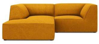BLOOMINGLOFT 3-Sitzer Ecksofa Sao 186 x 180 cm, mit Cordbezug - Eckteil links