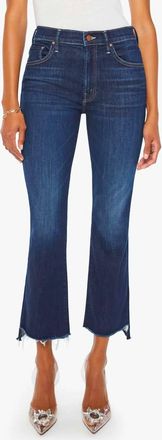 Mother Insider Crop Step Fray Jeans In Ols