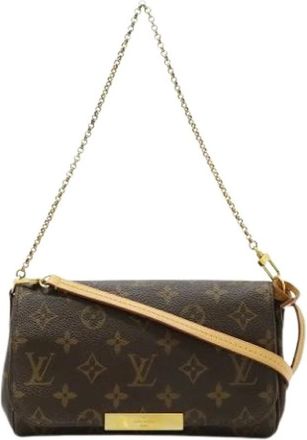 Louis Vuitton Pre-owned Cross Body Bags, female, Brown, Size: ONE SIZE Pre-owned Vintage Canvas Cross Body Bag
