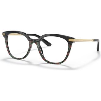 Dolce & Gabbana 52mm Phantos optical glasses in Black at Nordstrom