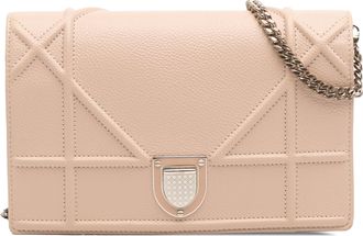 Dior Pre-owned Womens Diorama Quilted Shoulder Bag - Coral Leather - One Size