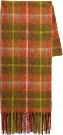 Woolrich Geruite Mohair Wollen Sjaal - unisex - Wintersjaals - Veelkleurig - ONE Size - Wol - Accessoires