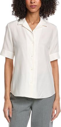 Lafayette 148 New York Silk Button Top