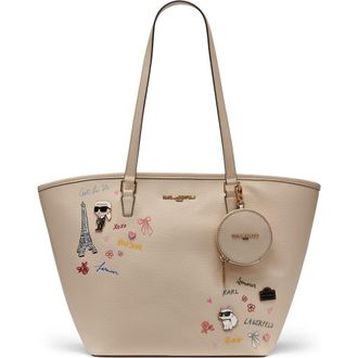 Karl Lagerfeld Adele Tote in Neutral Multi (Brie) at Nordstrom