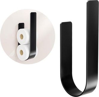 OEM Portarrollos De Papel Higi&eacute;nico - Estilo Minimalista Moderno - Ideal Para Ba&ntilde;os, Hogares, Cocinas, Aseos Y Recintos Para Animales - Negro