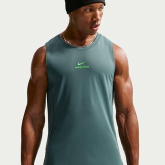 Nike Mens Nike Pro Dri-FIT Training Tank Top in Grey | IF2805-382