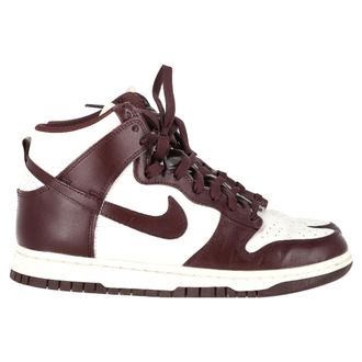 Nike Pre-owned Womens Dunk High Burgundy Crush Sneakers in Leather - Size EU 40