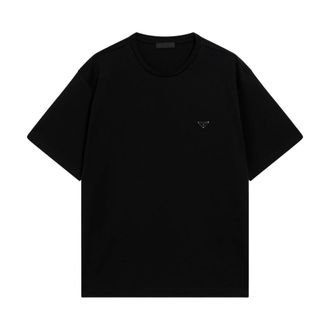 Prada Heren, Tops, Zwart, Maat: 2XL Katoen