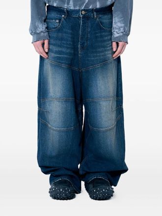 Balenciaga logo-patch jeans - unisex - Cotton - L - Blue