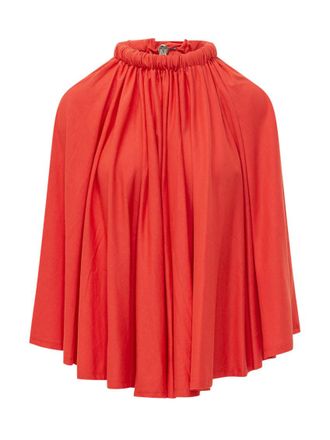 Coperni Red Solid Halter Neck Top