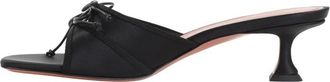 Amina Muaddi Eleonora Slipper 45 - Dames - Muiltjes - Zwart - 36 1/2 EU - Leer - Schoenen