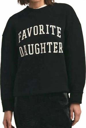 Favorite Daughter Collegiate Sweatshirt In Black White