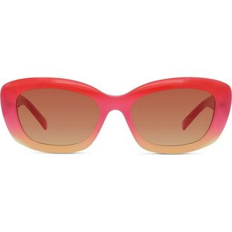 Givenchy GV Day 54mm Geometric Sunglasses in Red/Gradient Roviex at Nordstrom