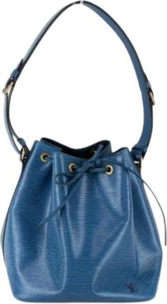Louis Vuitton Pre-owned Petit Noe Schoudertas - Dames - Vintage Tas - Blauw - ONE Size - Leer - Vintage