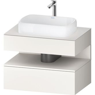 Duravit Duravit - Qatego Consola Mueble Bajo Lavabo, 1 Extra&iacute;ble, 1 Caj&oacute;n