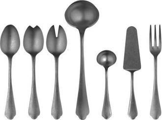 Mepra Dolce Vita Serving Set - 7 Pieces in Pewter Black Gold at Nordstrom