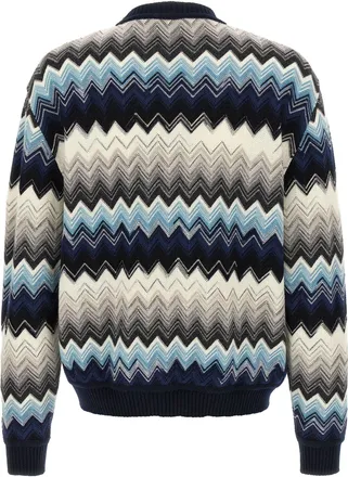 Missoni Mens Multicolor Wool Cardigan Clothing