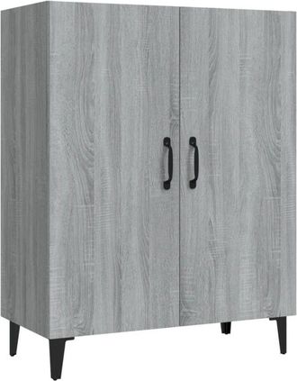 vidaXL Sideboard Grey Sonoma 70x34x90 cm Engineered Wood Vidaxl