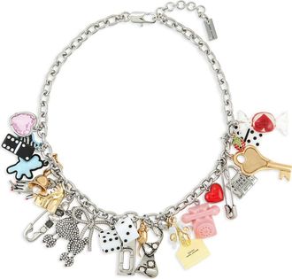 Marc Jacobs The Sticker Statement Collar Necklace in Silver Multi at Nordstrom