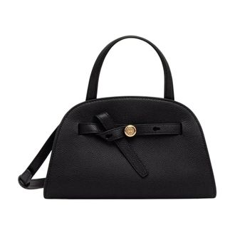 Tory Burch Tassen, Dames, Zwart, ONE Size, Leer, Small Romy Bauletto