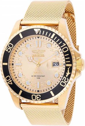Invicta IN-47177 Mens Pro Diver Watch - Gold - One Size