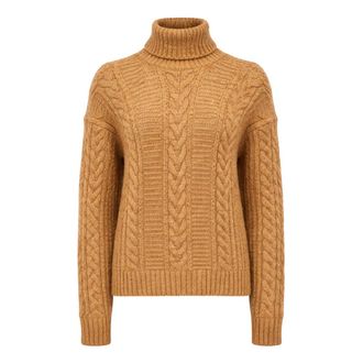 Max Mara Turtleneck Trui - Dames - Coltruien - Geel - M - Truien & Vesten