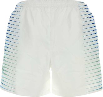 Casablanca Mens White Polyester Swimming Shorts Dots Costumi Da Bagno Swimwear
