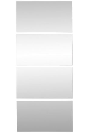 Homin Frontpaneelset, Klar, Glas, 92x202 cm, Schlafzimmer, Kleiderschr&auml;nke, Schrankzubeh&ouml;r