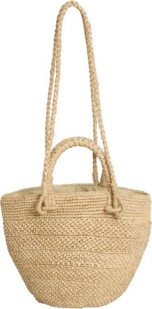 Ibeliv Arona Raffia Mini Basket - Dames - Schoudertassen - Beige - ONE Size - Tassen