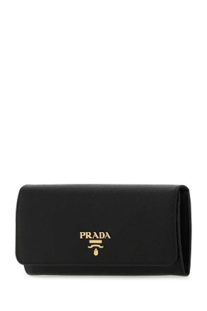 Prada Saffiano Leather Wallet - Black