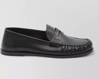 Saint Laurent calfskin leather loafers