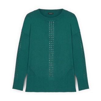 Fiorella Rubino Dames, Truien, Blauw, Maat: XL Viscose