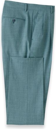 Paul Fredrick Wool Bengaline Pleated Suit Pants