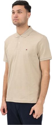 Tommy Hilfiger Regular Fit Interlock Knit Polo - Heren - Polos - Beige - XL - Katoen - Tops