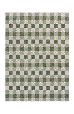 Jonathan Y Designs Darcy Traditional Geometric Bold Gingham Indoor/Outdoor Area Rug in Green/cream at Nordstrom, Size 4Ft 0In X 6Ft 0In