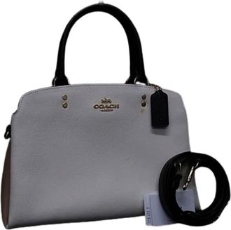 Coach ivory Leather Handbag Shoulder Bag Tote Bag (Pre-Owned)