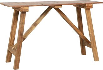 vidaXL Mesa Consola De Madera Reciclada Mixta 130x40x80 Cm Vidaxl