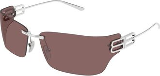 Balenciaga Sunglasses, unisex, Gray, Size: ONE SIZE Rectangular Sunglasses