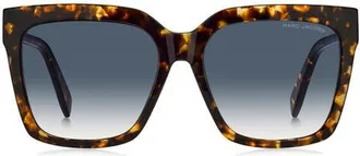 Marc Jacobs 57mm Gradient Square Sunglasses in Havana/dark Blue at Nordstrom