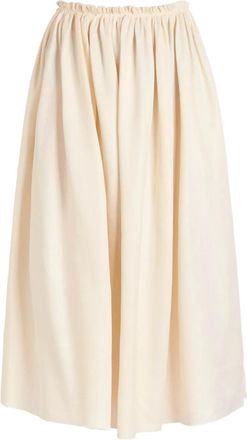 Gabriela Hearst Gonna midi Chiara con pieghe - Toni neutri