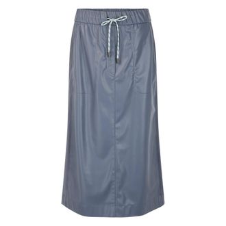 Marc Cain Falda Midi de Polipiel - Skirts - Mujer - Gris - S