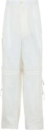 Ferragamo Mens Convertible Zip Pants In White