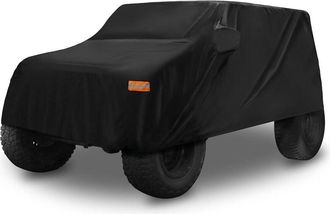 OEM Funda Impermeable Para Jeep Wrangler Jk Jl De 2 Puertas - Protecci&oacute;n Exterior 440x190x150 Cm - Tejido Reforzado 210d