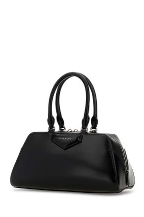 Givenchy Womens Black Leather Small Antigona East-West Handbag Borse A Mano