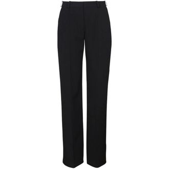 Balmain Straight Broeken - Dames - Straight fit broeken - Zwart - XS - Wol - Broeken