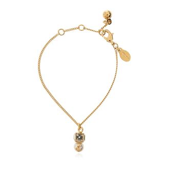 Jimmy Choo London Accessoires, Dames, Geel, ONE Size, Pearl Cube Armband