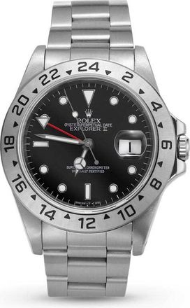 Rolex Pre-owned Rolex Explorer II Automatic Black Dial Mens Watch 16570 BKSO