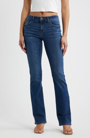 YMI Jessie Mid Rise Bootcut Jeans in Dark Blue at Nordstrom, Size 13