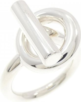 Herm&egrave;s Silver 925 Band Ring (Pre-Owned)