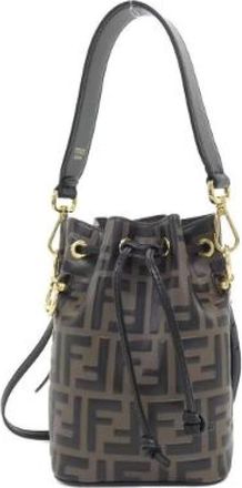 Fendi Pre-owned Bucket Bags, female, Brown, Size: ONE SIZE Pre-owned Vintage Bucket Bag